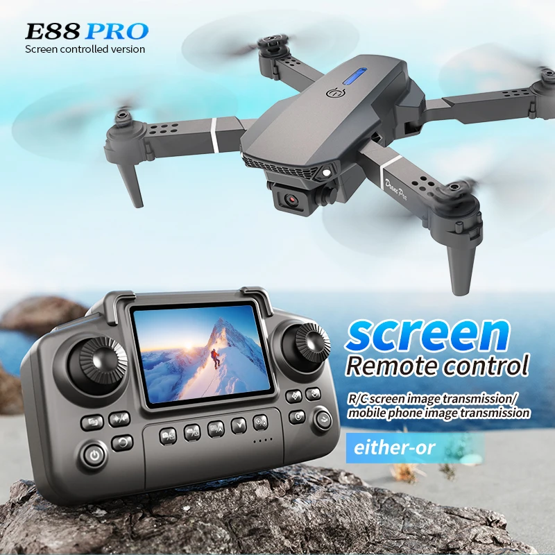 Drone Without Rc - Профессиональный дрон E88 PRO с экраном
