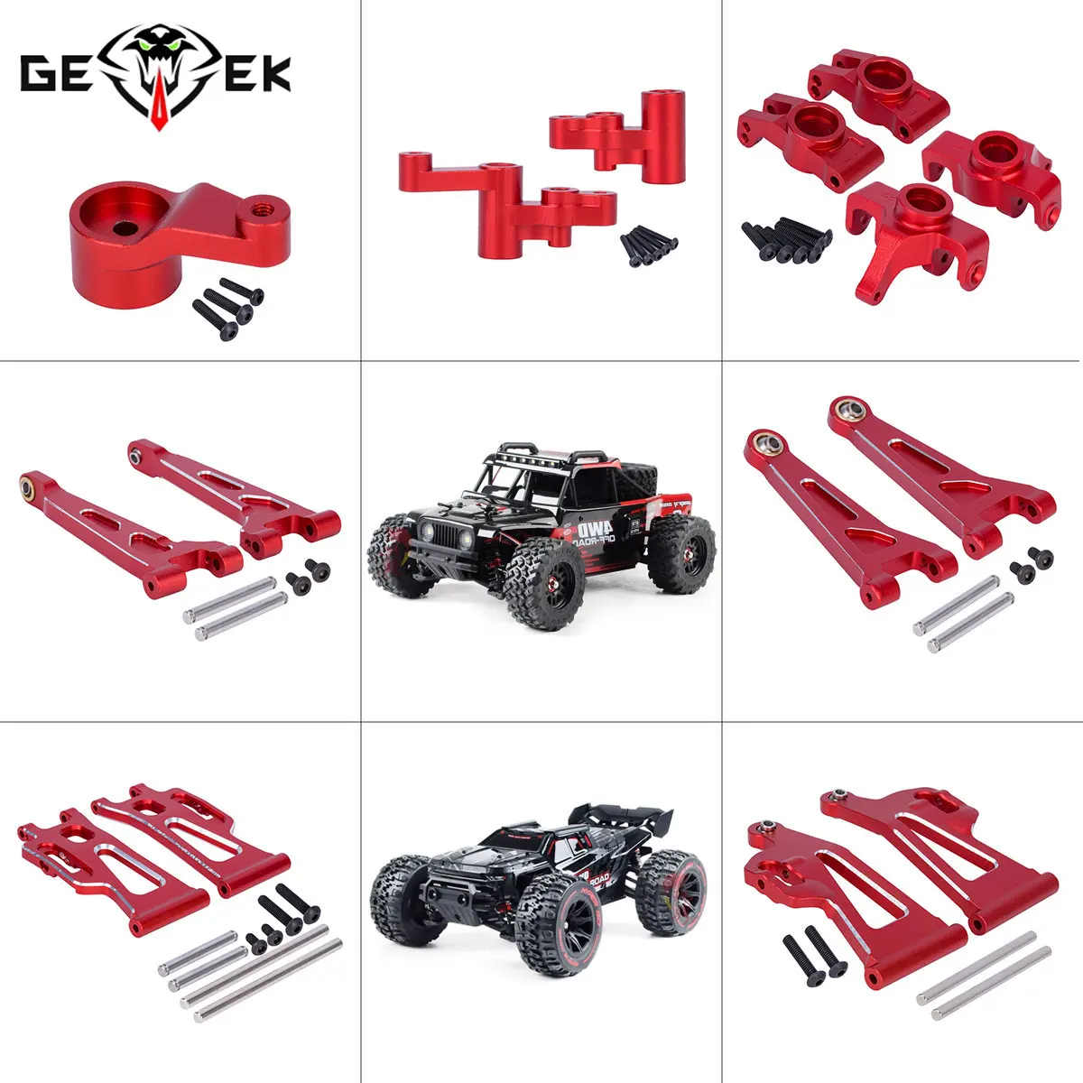 Rc Drift Car Kit - Комплект алюминиевых деталей ЧПУ: рулевые кронштейны,