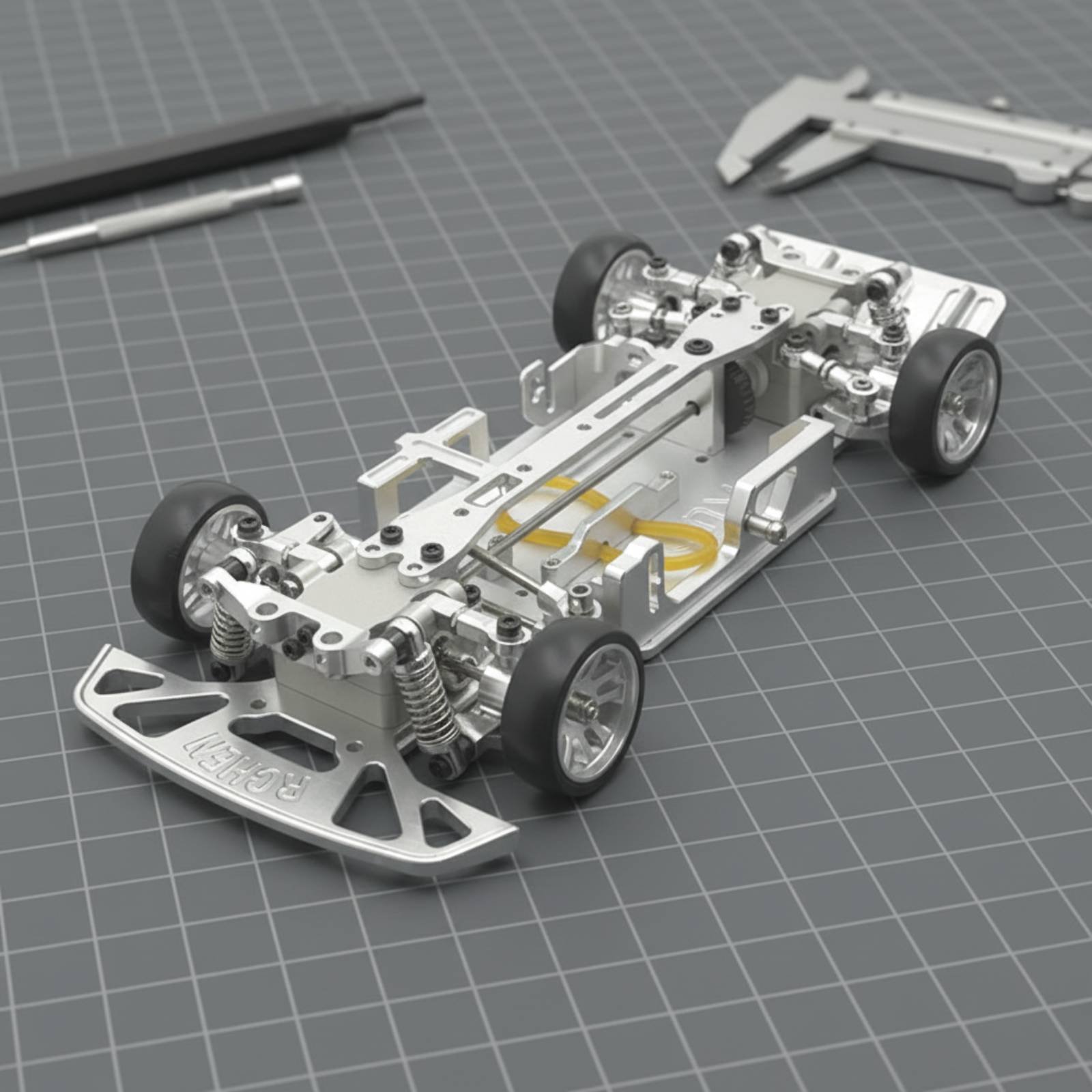 Rc Drift Car Kit - Металлическое усиленное шасси для радиоуправляемых машин