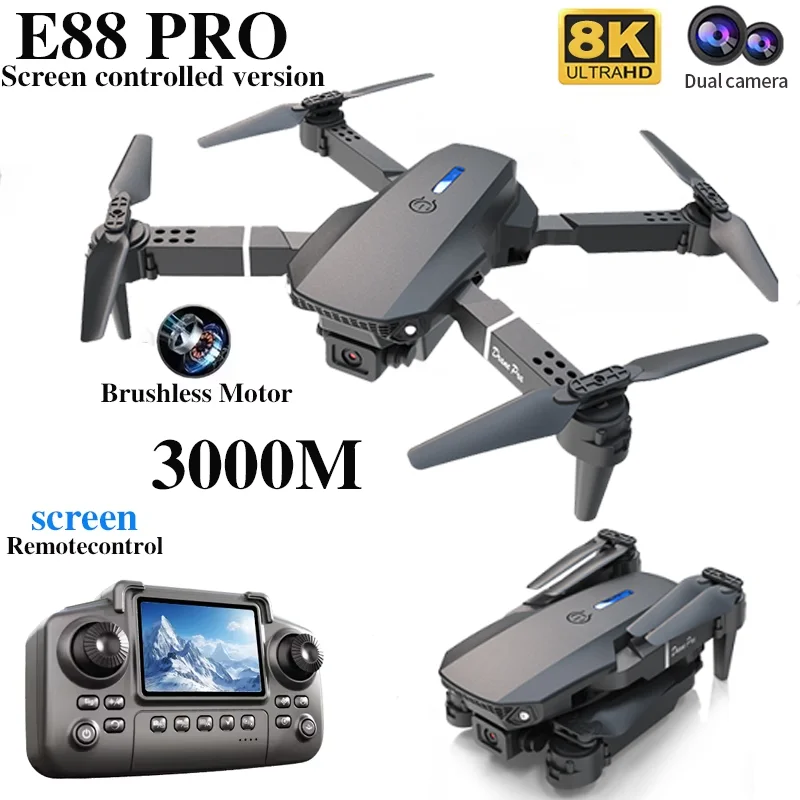 Профессиональный дрон E88 PRO  – обзор и цена Drone Without Rc